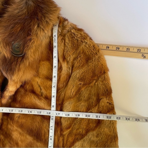 Vintage 1940’s Fur Cape Shrug Fox - Picture 9 of 16
